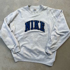 Vintage Nike Spell Out Check Sweatshirt Size Small